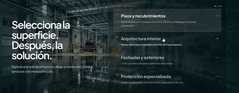 Elegir por la superficie: arquitectura interior
