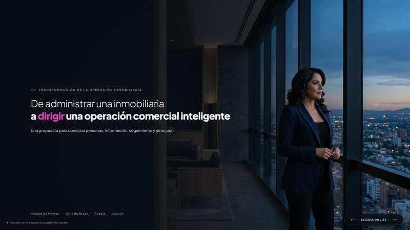 Presentación ejecutiva para una inmobiliaria (lámina 1 de 35)