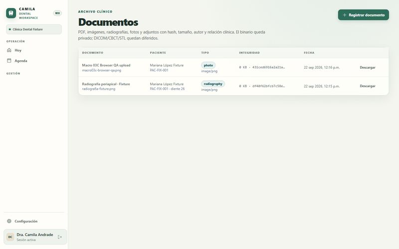Documentos e imágenes del paciente