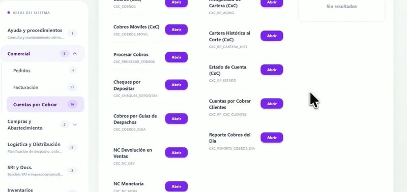 Cartera y cobranza: cobros, retenciones y antigüedad