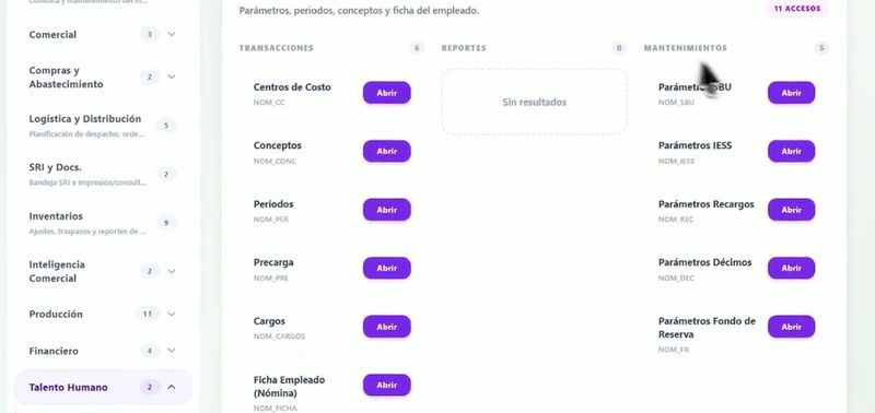 Talento humano y nómina