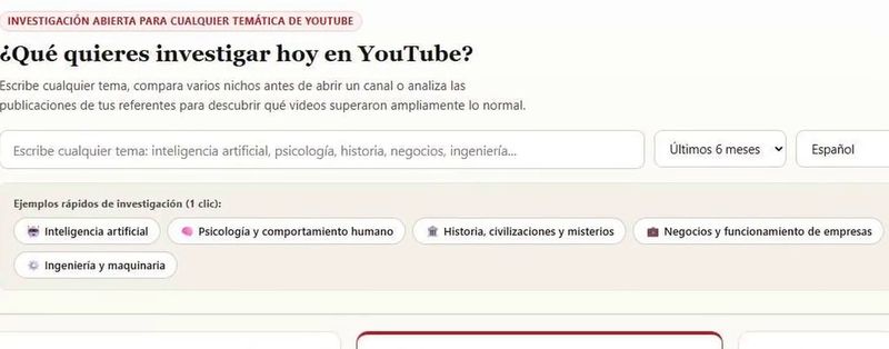 YouTube Radar: qué investigar hoy